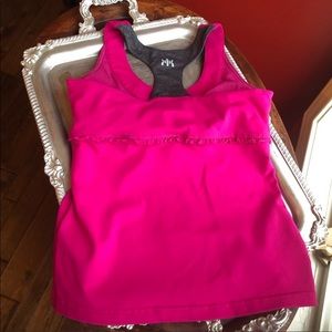 Women’s M Kyodan pink and grey athletic tank top
